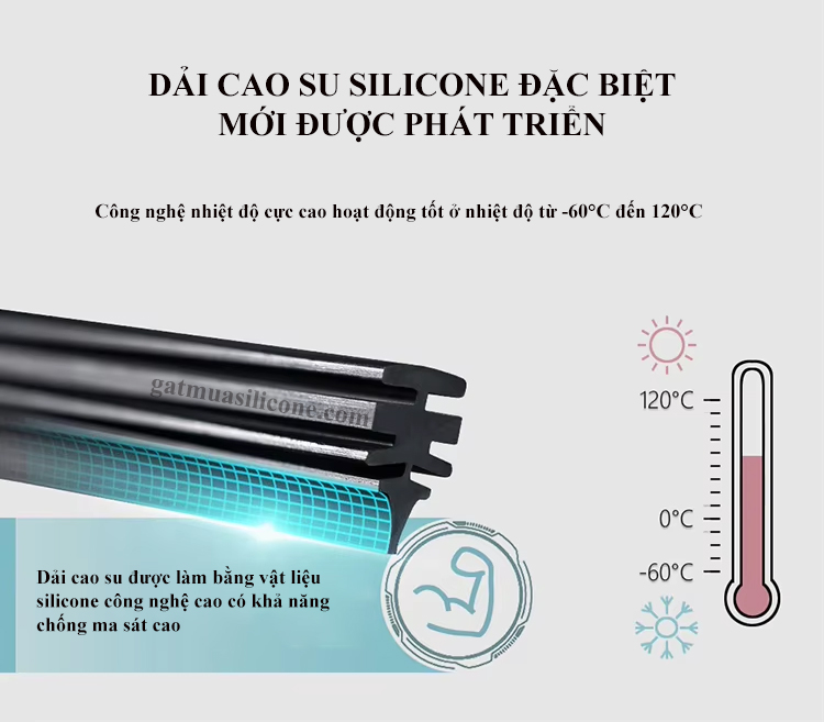 Dải cao su làm bằng vật liệu silicone công nghệ cao có khả năng chống ma sát cao