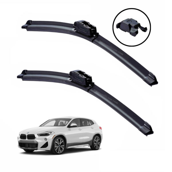 Gạt mưa xe BMW X2 2018 đến 2025 Silicone lưỡi phẳng