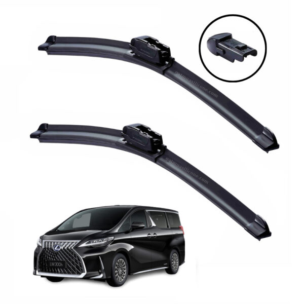 Gạt mưa xe Lexus LM300h 2020 đến 2025 Silicone lưỡi phẳng