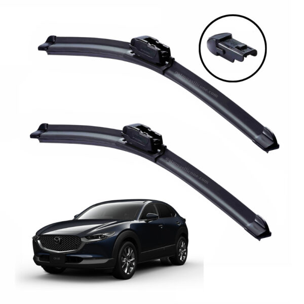 Gạt mưa xe Mazda CX30 2019 đến 2025 Silicone lưỡi phẳng