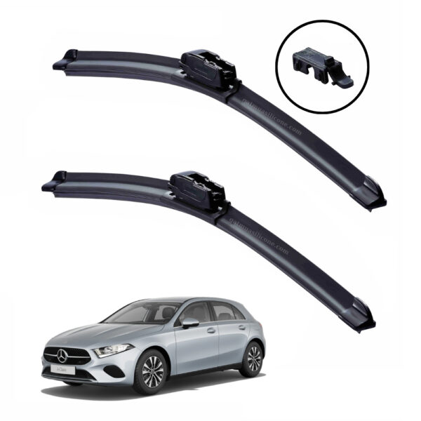 Gạt mưa xe Mercedes A-Class 2016 đến 2025 Silicone lưỡi phẳng