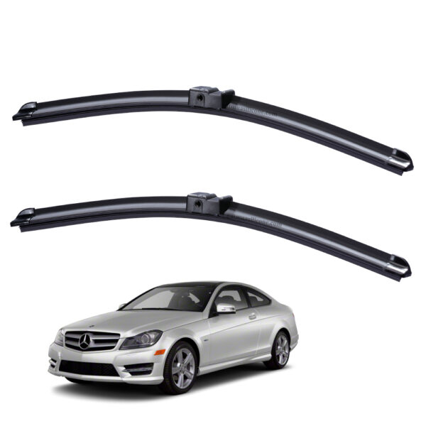 Gạt mưa xe Mercedes C-class 2007 đến 2012 Silicone lưỡi phẳng