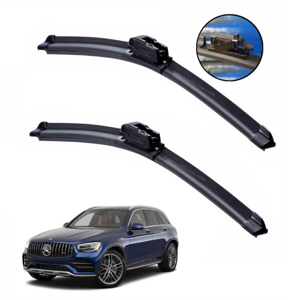 Gạt mưa xe Mercedes GLC 2016 đến 2022 Silicone lưỡi phẳng