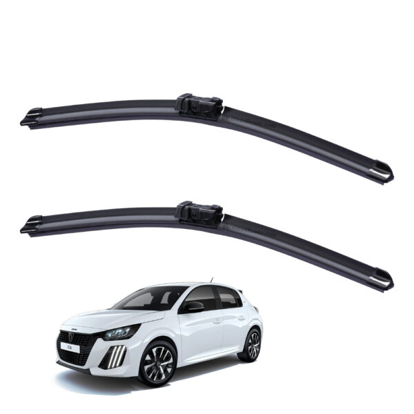 Gạt mưa xe Peugeot 208 2012 đến 2017 Silicone lưỡi phẳng